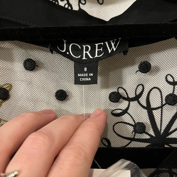 J. Crew Sheer Polka Dot Blouse - Picture 2 of 5